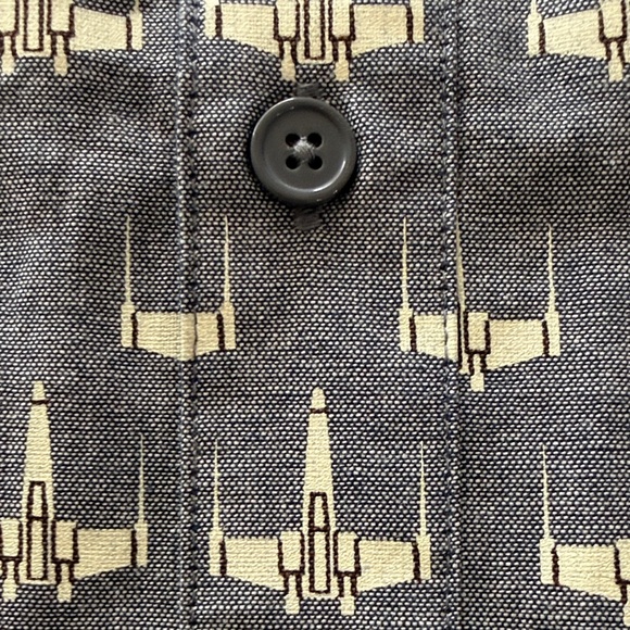 Star Wars X Wing Starfighter Button Down Shirt - Picture 15 of 16